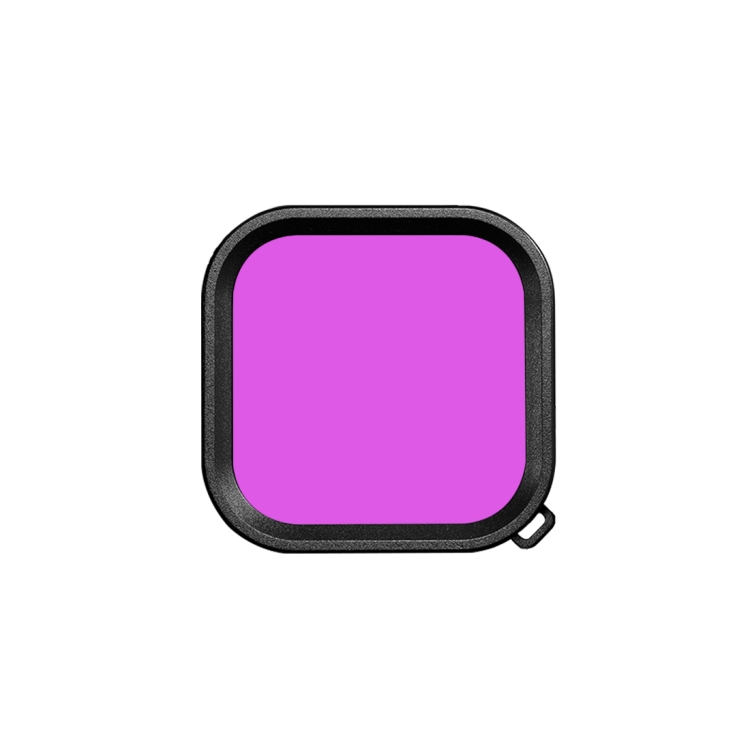 PULUZ Square Housing Diving Color Lens Filter For GoPro HERO13 Black /12 Black /11 Black /10 Black /9 Black, Only for PU527 Diving Case(Purple)