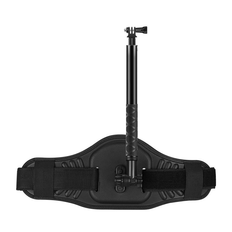 PULUZ Waist Belt Mount Strap with Selfie Stick Monopod for GoPro, Insta360, DJI and Other Action Cameras