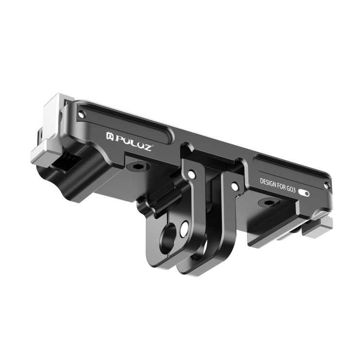 For Insta360 GO3 / GO 3S PULUZ Magnetic Aluminum Alloy Quick Release Base Mount (Black)