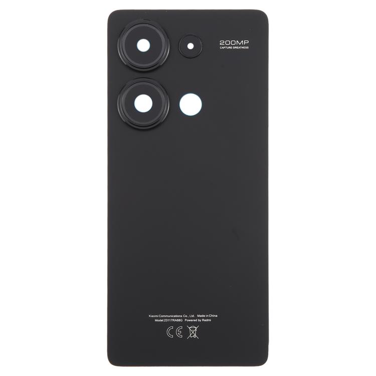 For Xiaomi Redmi Note 13 Pro 4G OEM Back Cover with Camera Lens Cover(Black)