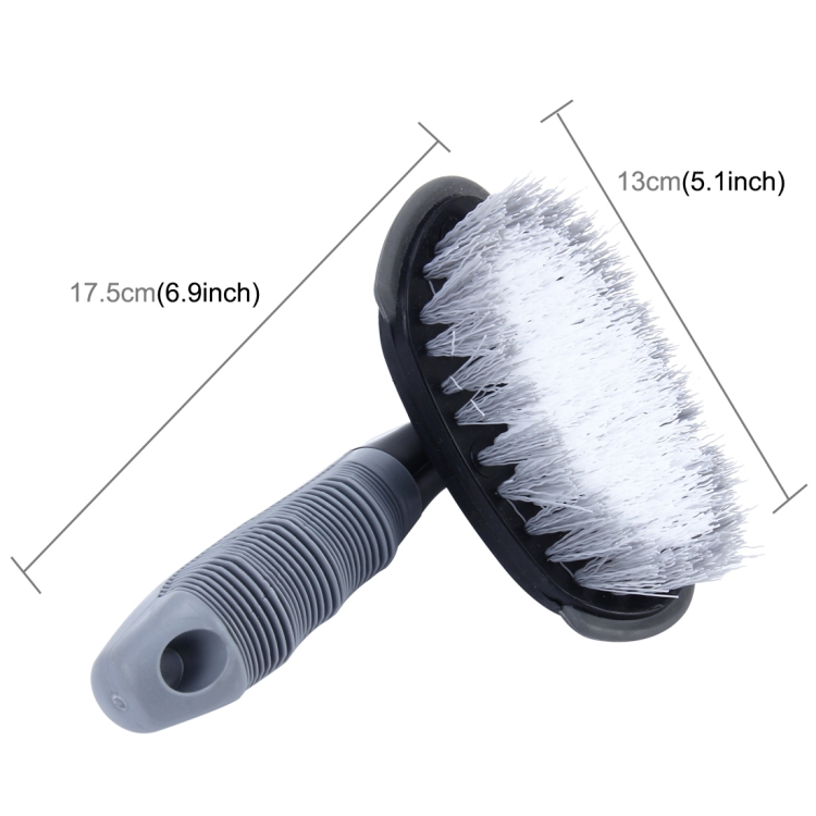 KANEED Car Motorcycle Washing Tool Car Tyre / Wheel Wash Cleaning Brush with Handle(Grey)