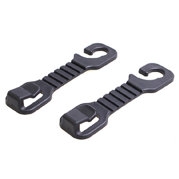 2 PCS Car Auto Seat Back Bottle Bag Holder Hook Pothook(Black)