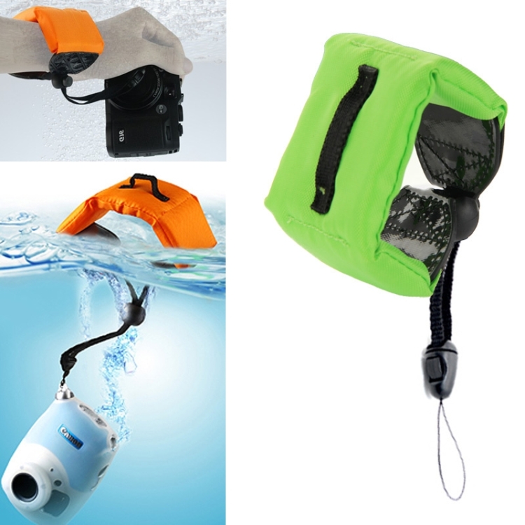 Submersible Floating Bobber Hand Wrist Strap for GoPro, Insta360, DJI and Other Action Cameras(Green)