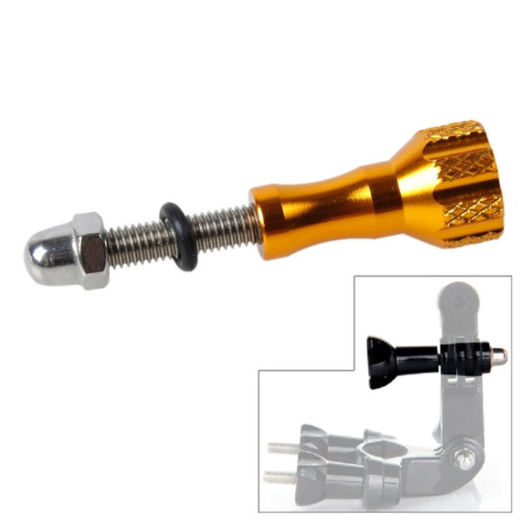 TMC Aluminum Thumb Knob Stainless Bolt ScrewGoPro, Insta360, DJI and Other Action Cameras, Length: 5.8cm(Gold)