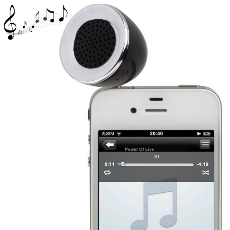 3W 3.5mm Jack Mobile Phone Speaker(Black)