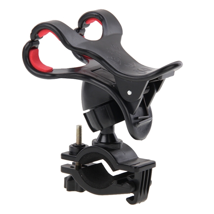 360 Degree Rotation Universal Mobile Phone Bicycle Clip Holder Cradle Stand, Clip Support Phone Width: up to 10cm(Black)