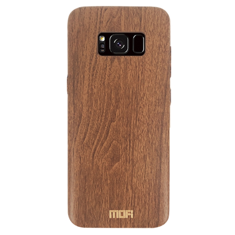 MOFI for Galaxy S8 Wood Texture TPU Protective Back Cover Case(Brown)