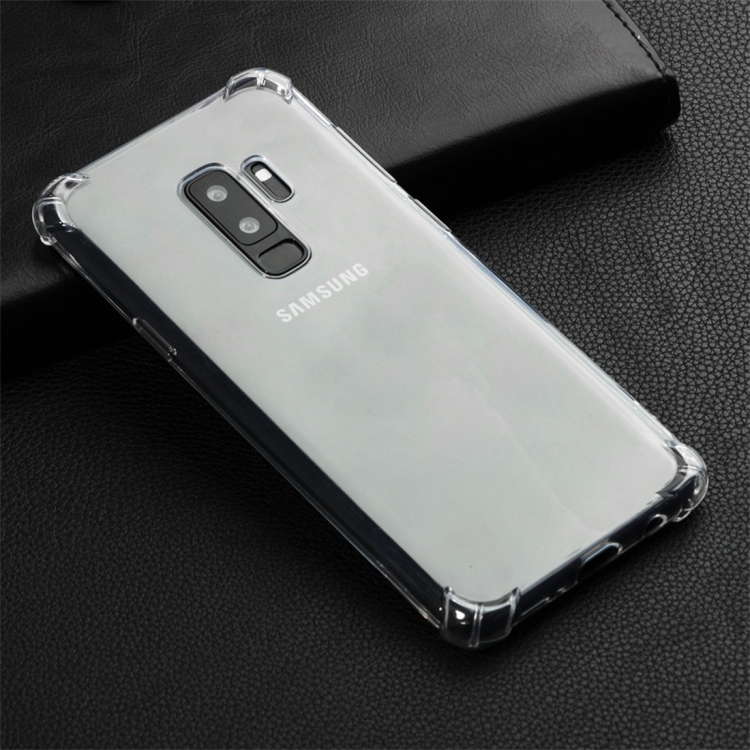 Shockproof TPU Protective Case for Galaxy S9 Plus(Transparent)