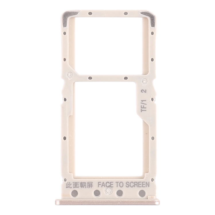 SIM Card Tray + SIM Card Tray / Micro SD Card Tray for Xiaomi Redmi 6 / Redmi 6A(Gold)