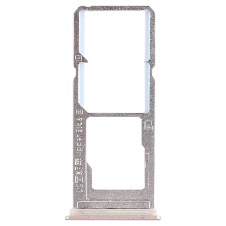 For Vivo Y85 / Z1 / Z1i / V9 Youth / V9 2 x SIM Card Tray + Micro SD Card Tray (Gold)