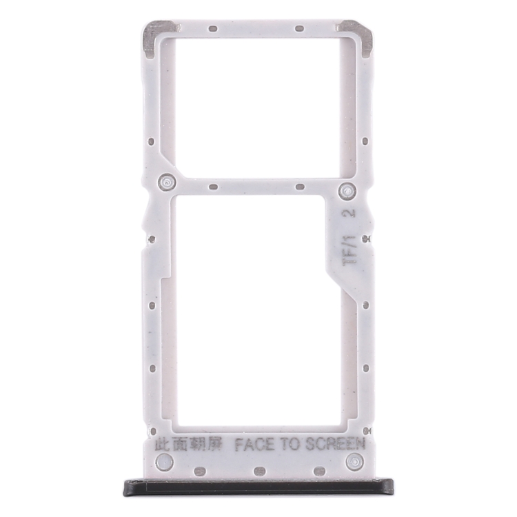 SIM Card Tray + SIM Card Tray / Micro SD Card Tray for Xiaomi Redmi Note 6 Pro (Black)