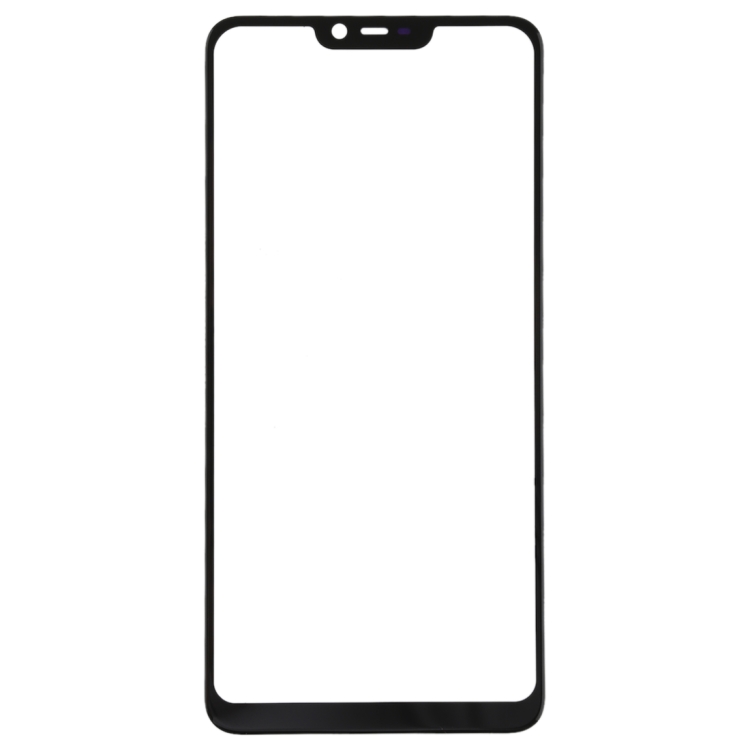 For OPPO A5 / A3s Front Screen Outer Glass Lens (Black)