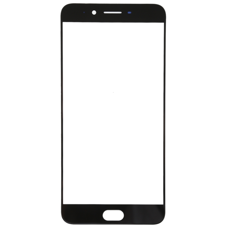 For OPPO R9s Plus Front Screen Outer Glass Lens (Black)