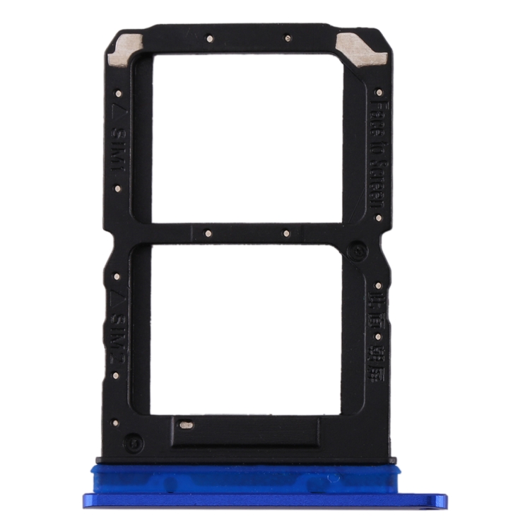 For Realme X2 Pro SIM Card Tray + SIM Card Tray (Blue)