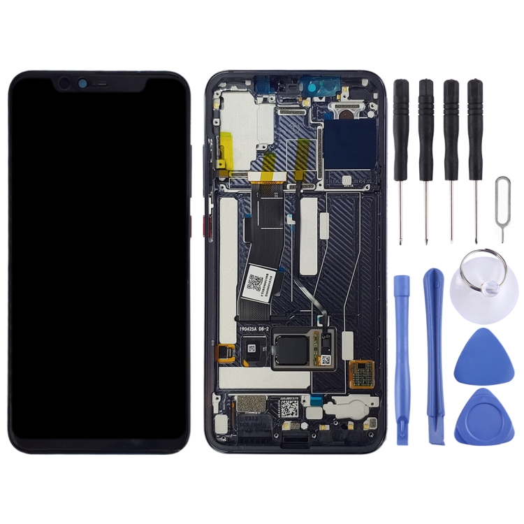Original LCD Screen for Xiaomi Mi 8 Explorer / Mi 8 Pro Digitizer Full Assembly with Frame(Black)