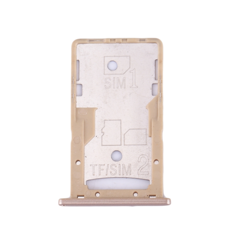For Xiaomi Redmi 4A SIM & SIM / TF Card Tray(Gold)