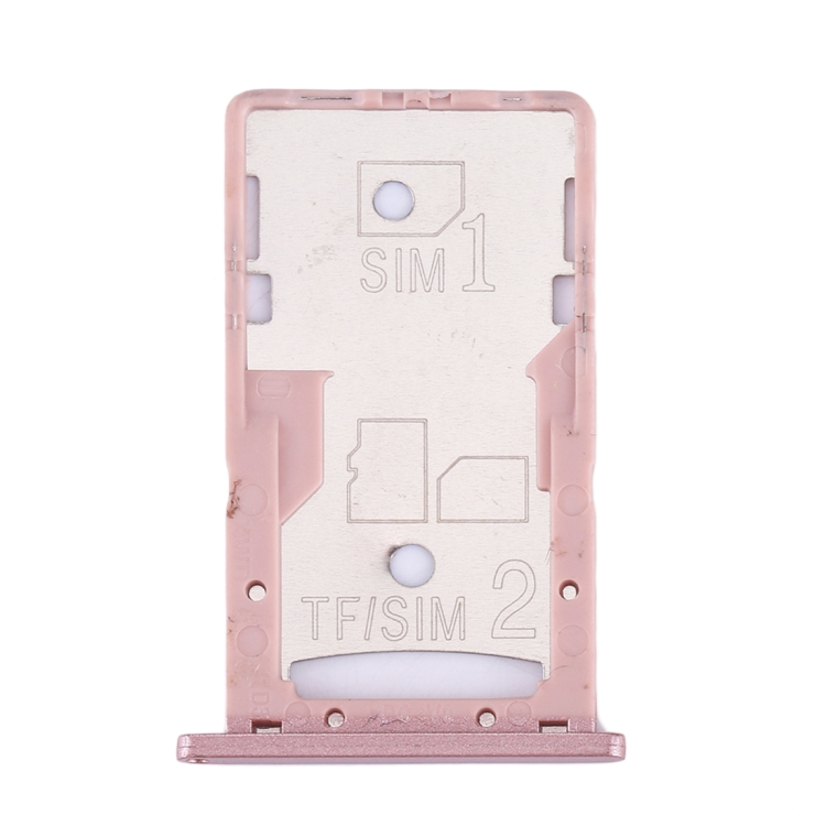For Xiaomi Redmi 4A SIM & SIM / TF Card Tray(Rose Gold)