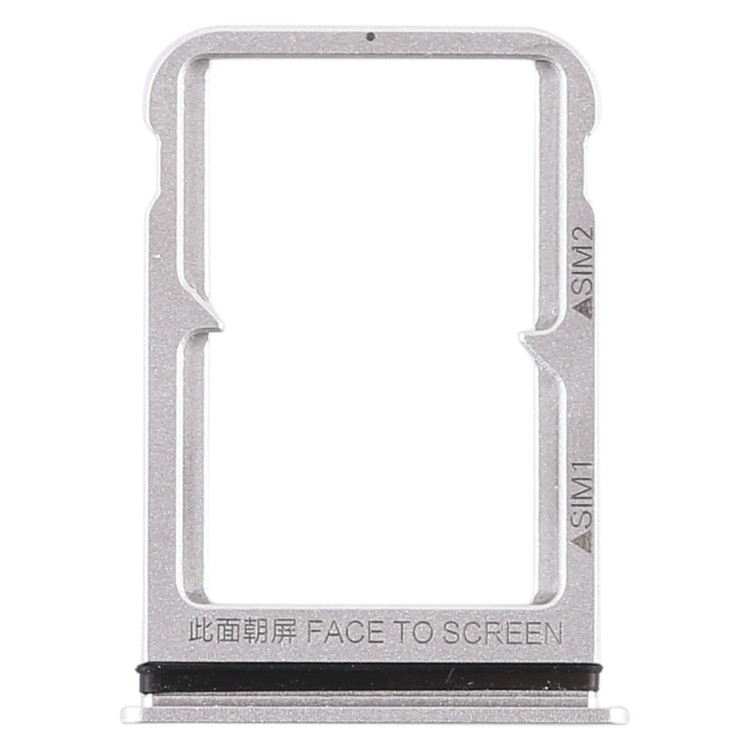 Double SIM Card Tray for Xiaomi Mi 8 (Silver)