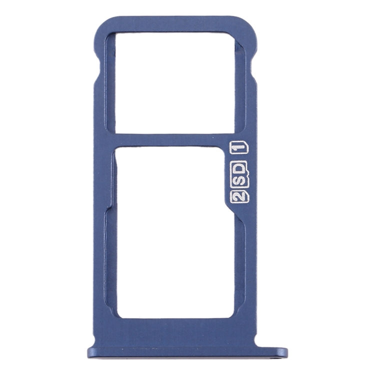 SIM Card Tray + SIM Card Tray / Micro SD Card Tray for Nokia 7.1 / TA-1100 TA-1096 TA-1095 TA-1085 TA-1097 (Blue)