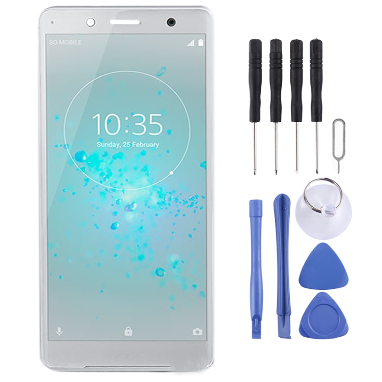 LCD Screen and Digitizer Full Assembly for Sony Xperia XZ2 Compact(Silver)