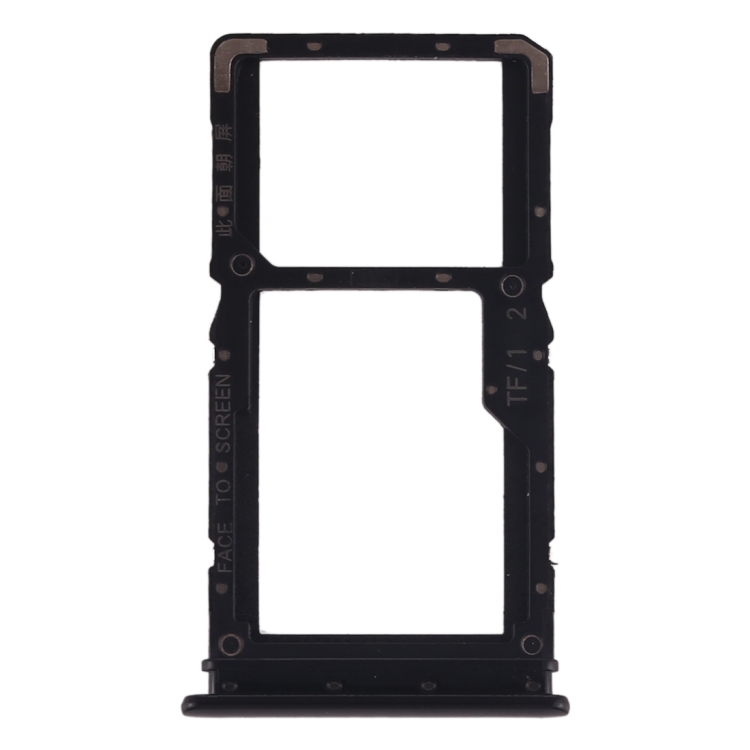 SIM Card Tray + SIM Card Tray / Micro SD Card Tray for Xiaomi Redmi Note 7 / Redmi Note 7 Pro(Black)