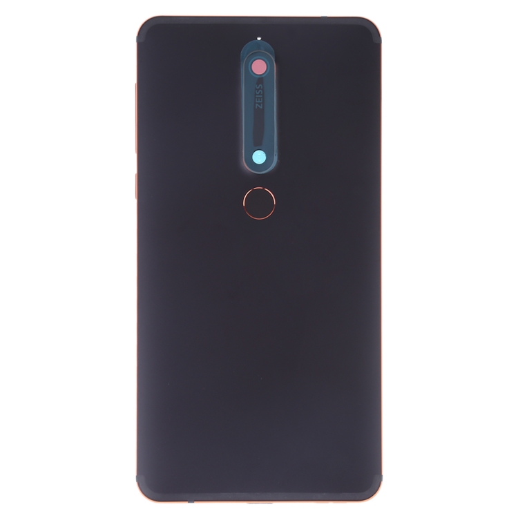 Battery Back Cover with Camera Lens & Side Keys & Fingerprint Sensor for Nokia 6.1 / 6 (2018) / 6 (2nd Gen)(Black)