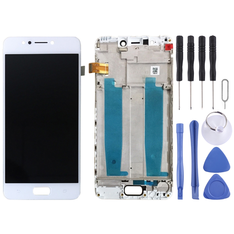 OEM LCD Screen for Asus Zenfone 4 Max ZC520KL X00HD Digitizer Full Assembly with Frame（White)