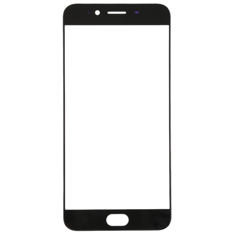 For OPPO R9s Front Screen Outer Glass Lens (Black)