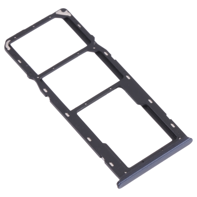 For OPPO A15 CPH2185  SIM Card Tray + SIM Card Tray + Micro SD Card Tray (Black)