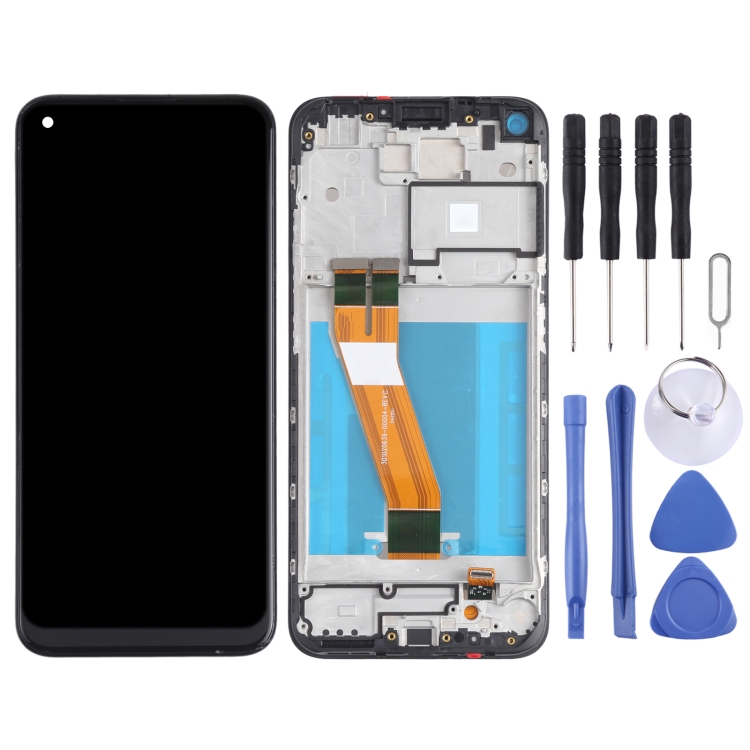 LCD Screen and Digitizer Full Assembly with Frame for Nokia 3.4 / 5.4 TA-1288 TA-1285 TA-1283 TA-1333 TA-1340 TA-1337 TA-1328 TA-1325(Black)