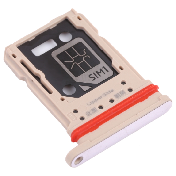 For vivo V21 / V21 5G V2066 V2108 V2050 SIM Card Tray + SIM Card Tray / Micro SD Card Tray (Gold)