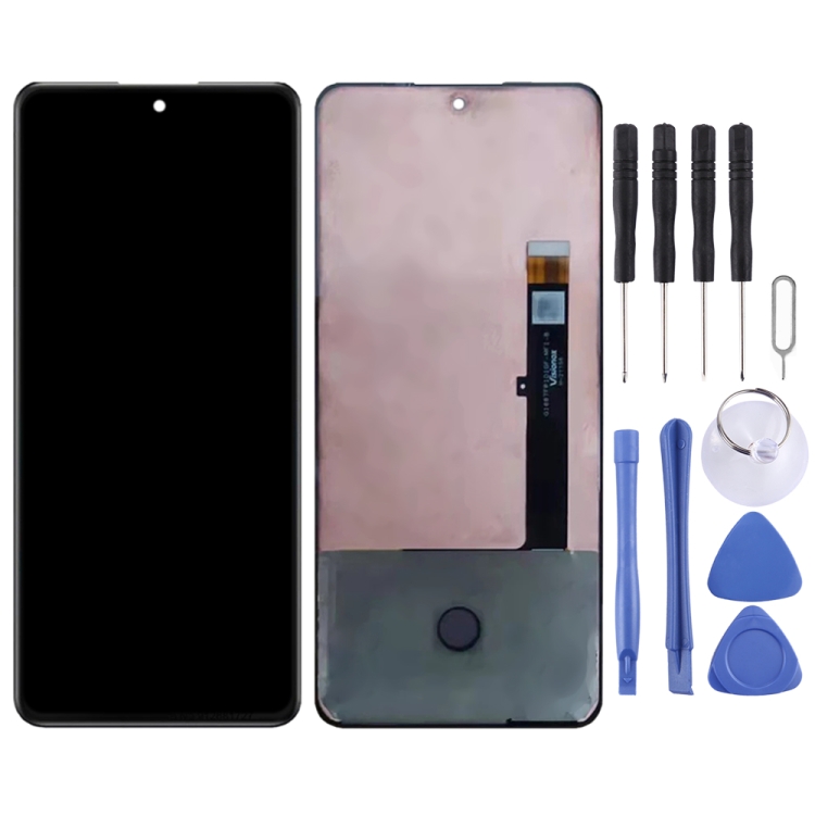AMOLED Material LCD Screen and Digitizer Full Assembly for ZTE Nubia RedMagic 6R NX666J(Black)