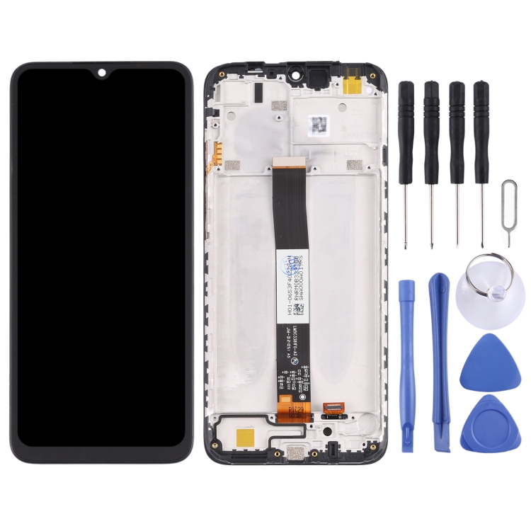Original LCD Screen and Digitizer Full Assembly with Frame for Xiaomi Redmi 9A / Redmi 9C / Redmi 9C NFC / Redmi 9AT / Redmi 9i / Redmi 9 Activ / Poco C31 / Redmi 10A(Black)