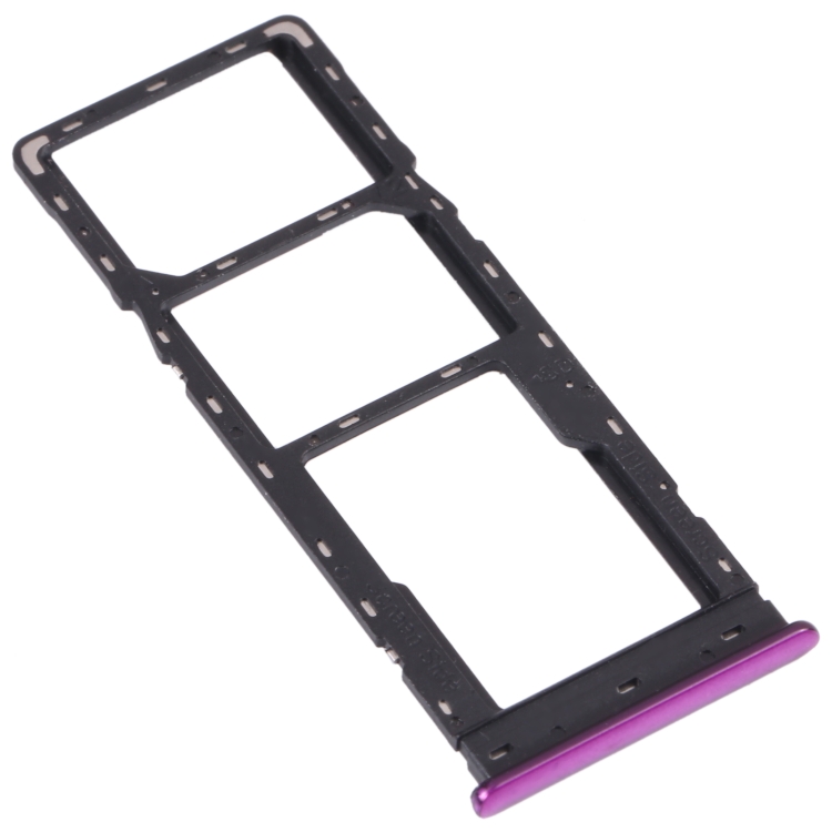 For Infinix Hot 8 Lite/Hot 8 SIM Card Tray + SIM Card Tray + Micro SD Card Tray (Purple)