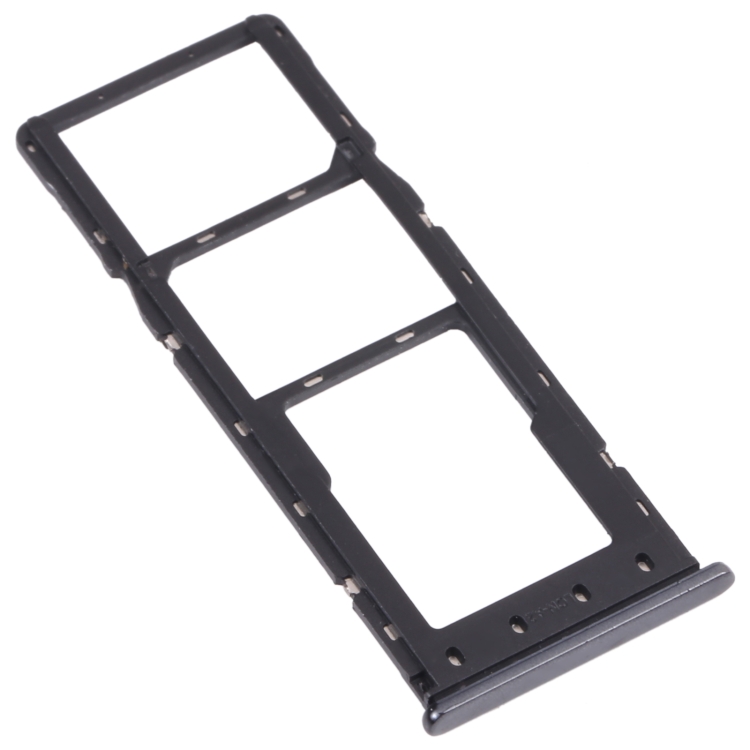 For Infinix Note 10 X693 SIM Card Tray + SIM Card Tray + Micro SD Card Tray (Black)