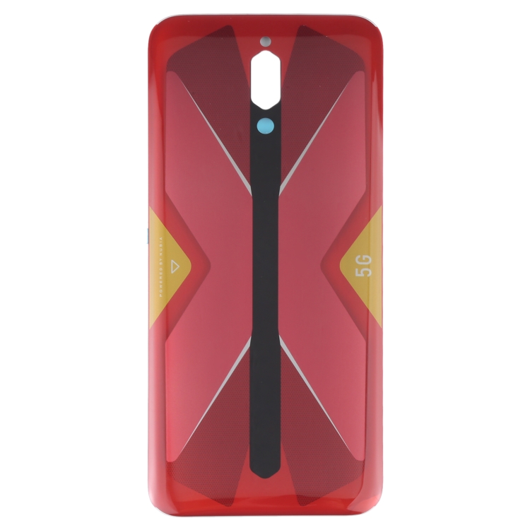 Battery Glass Back Cover for ZTE Nubia RedMagic 5G NX659J(Red)