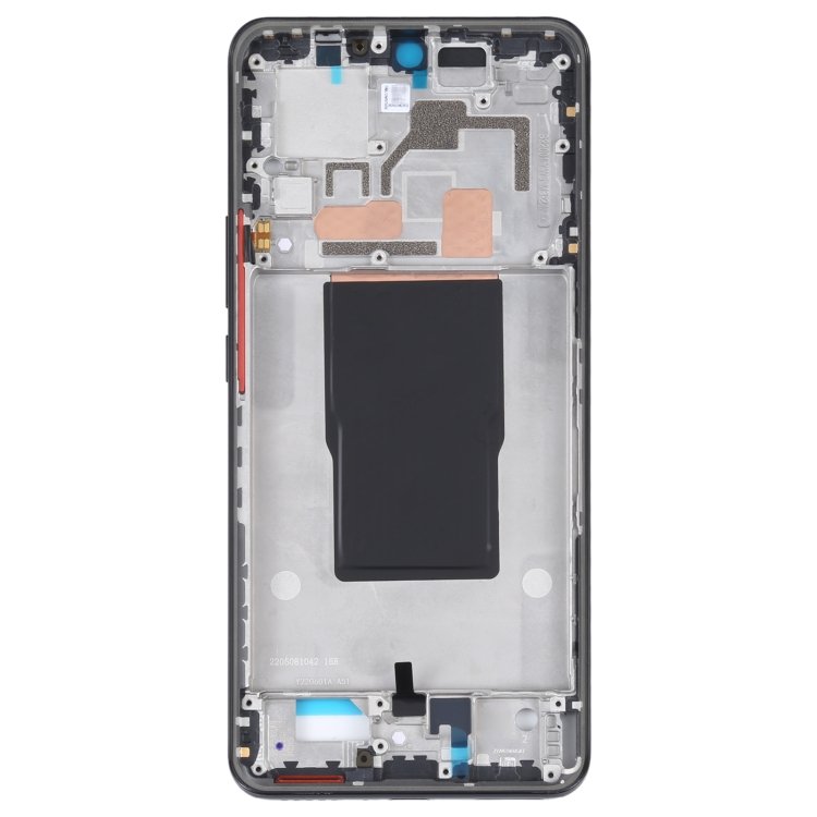 For Xiaomi Redmi K50 Ultra / 12T / 12T Pro Original Front Housing LCD Frame Bezel Plate(Black)
