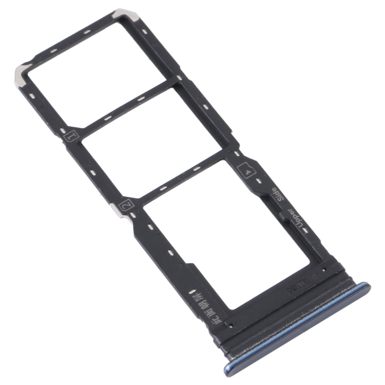 For vivo Y21 2021 / Y21S / Y21T / Y21T India SIM Card Tray + SIM Card Tray + Micro SD Card Tray (Dark Blue)