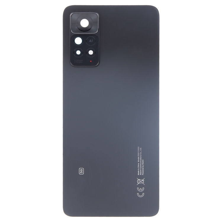 For Xiaomi Redmi Note 11 Pro+ 5G India Original Battery Back Cover with Camera Lens Cover(Black)