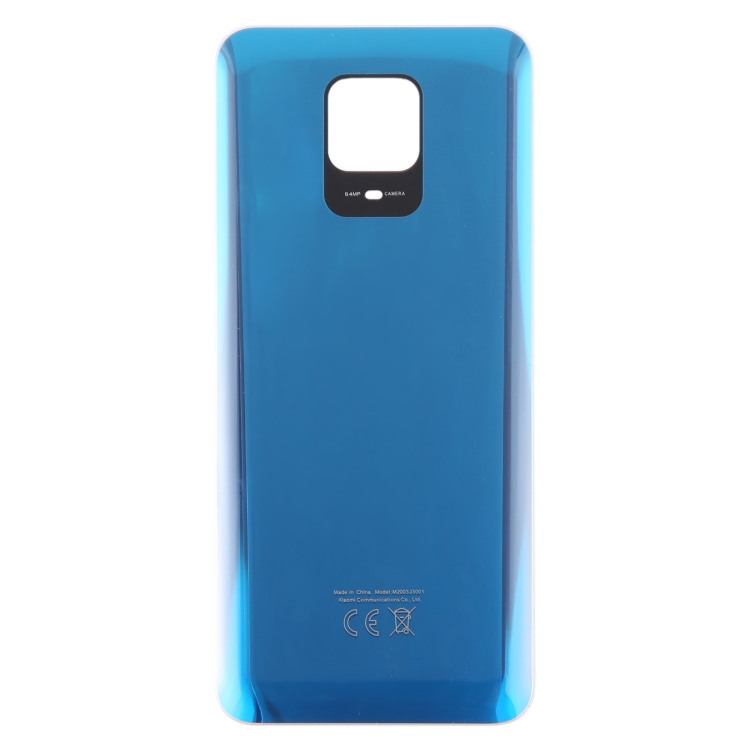 For Xiaomi Redmi Note 9 Pro India OEM Glass Battery Back Cover(Blue)