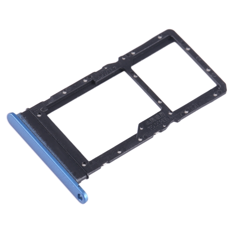 For Honor X7a SIM + SIM / Micro SD Card Tray (Blue)