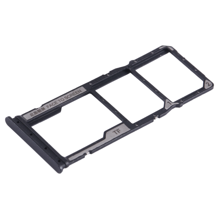 For Xiaomi Redmi 13C 4G SIM Card Tray + SIM Card Tray + Micro SD Card Tray (Black)