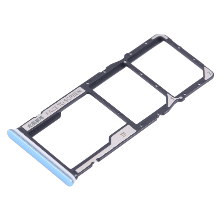 For Xiaomi Redmi Note 12 4G SIM Card Tray + SIM Card Tray + Micro SD Card Tray (Blue)