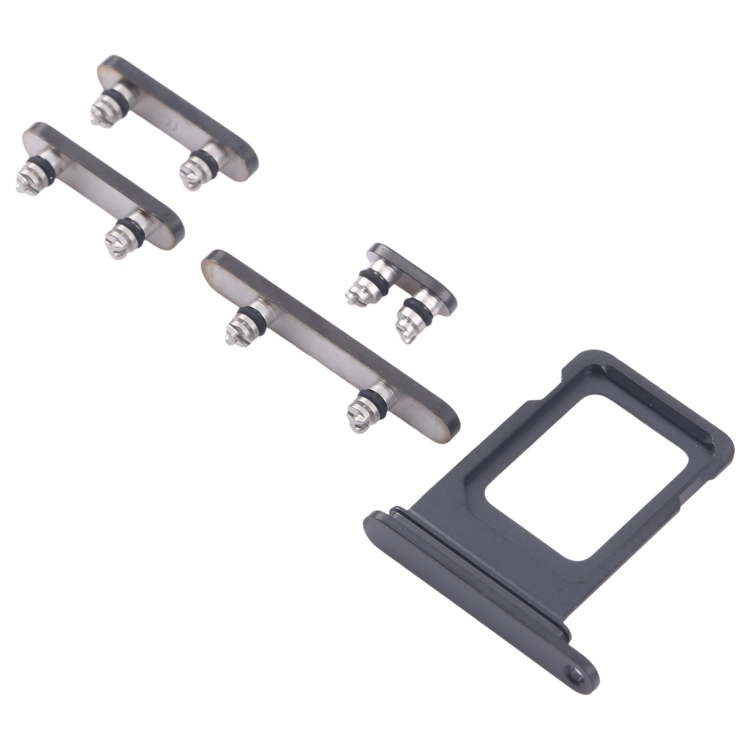 For iPhone 16 Pro Max Original SIM Card Tray + SIM Card Tray + Side Keys (Black)