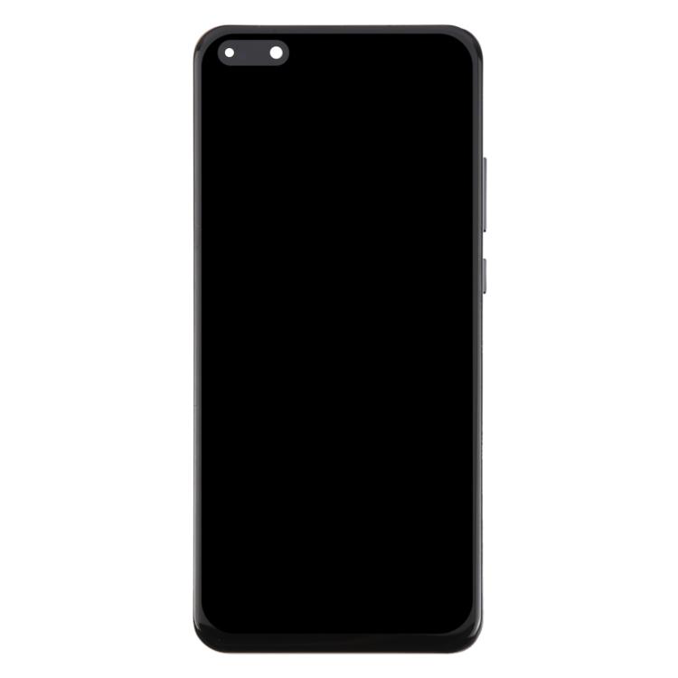 For Huawei P40 Pro TFT LCD Screen Digitizer Full Assembly with Frame, Not Supporting Fingerprint Identification (Black)