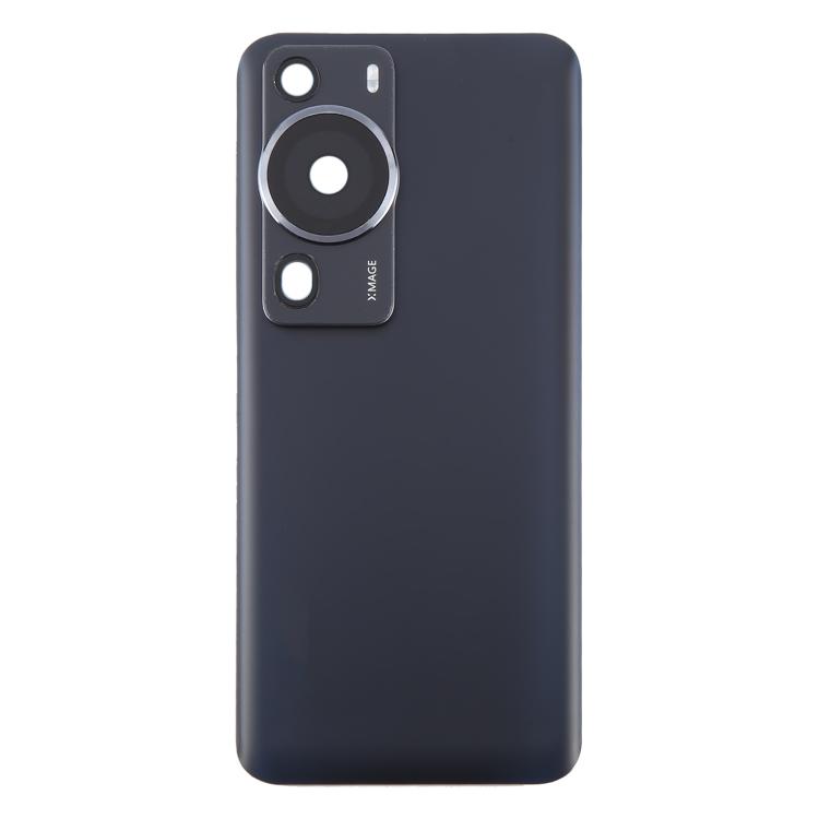 For Huawei P60 Pro Battery Back Cover with Camera Lens Cover(Black)
