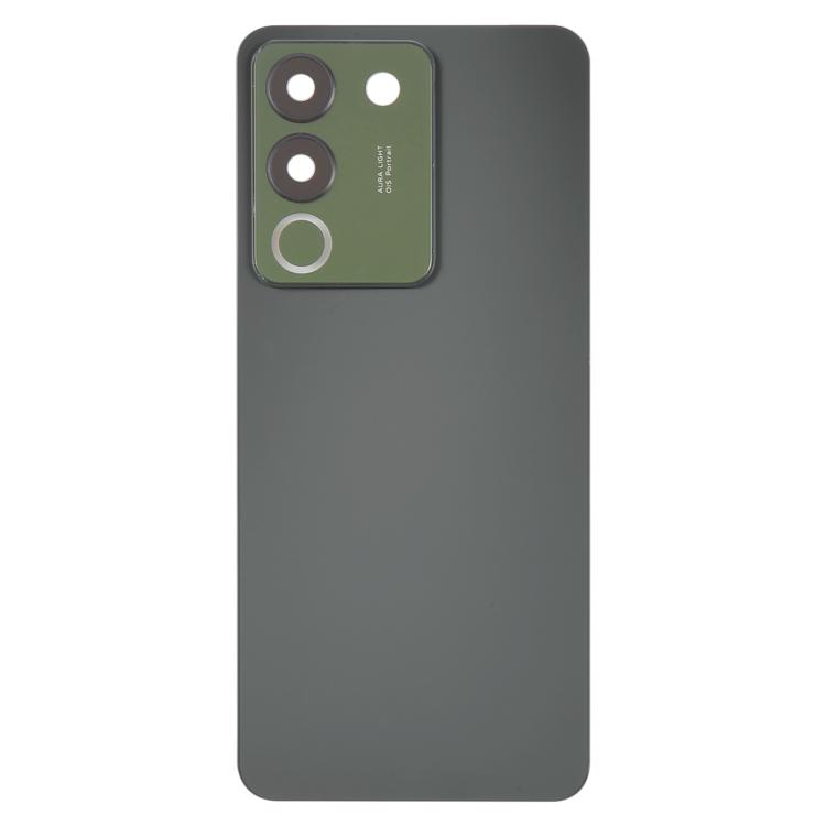 For vivo V29e Back Cover with Camera Lens Cover(Black)