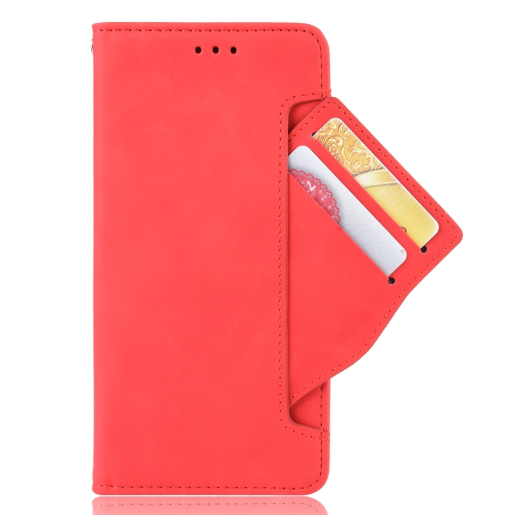 For Samsung Galaxy S20 FE 4G / 5G Wallet Style Skin Feel Calf Pattern Leather Case with Separate Card Slot(Red)
