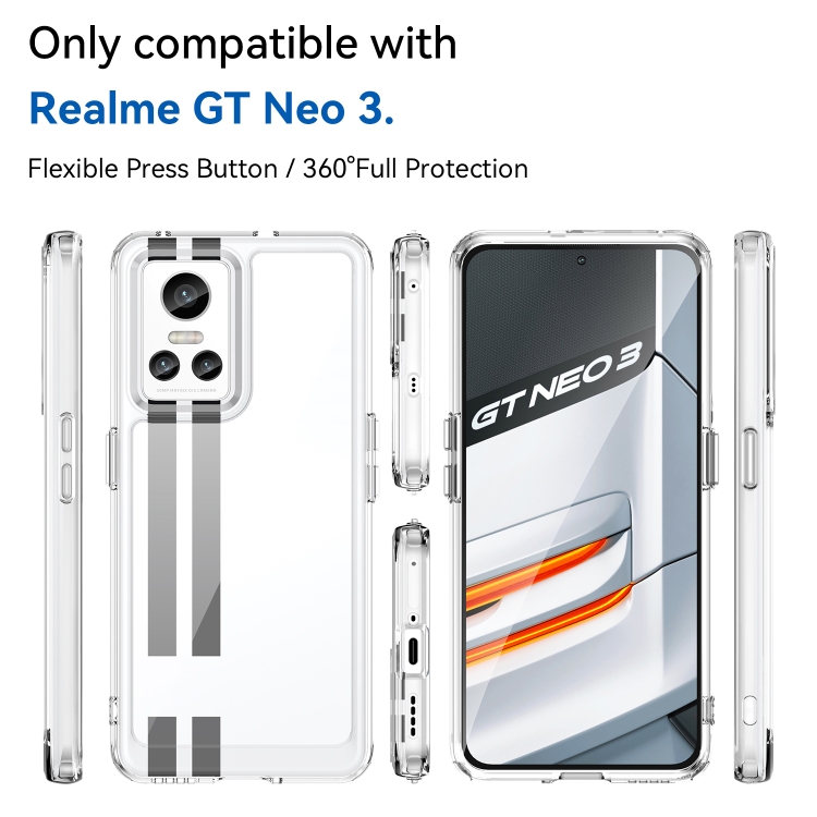 For Realme GT Neo 3 Candy Series TPU Phone Case(Transparent)