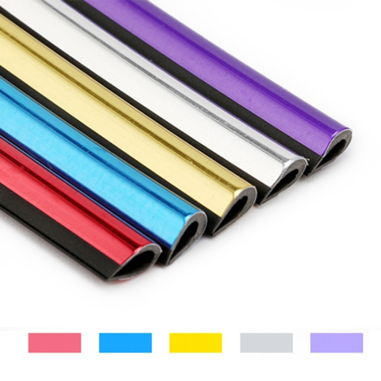 10 PCS Car Interior Mouldings Decorative Air Conditioning Outlet U-shaped Bright Strip Clip(Gold)